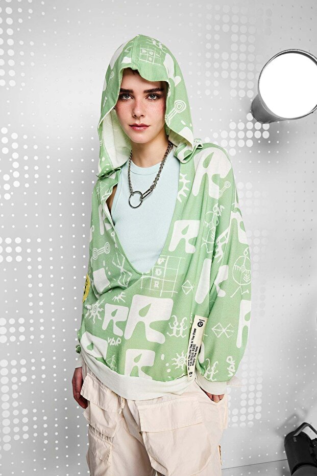 Su Yeşili Sweatshirt 15161 - 1