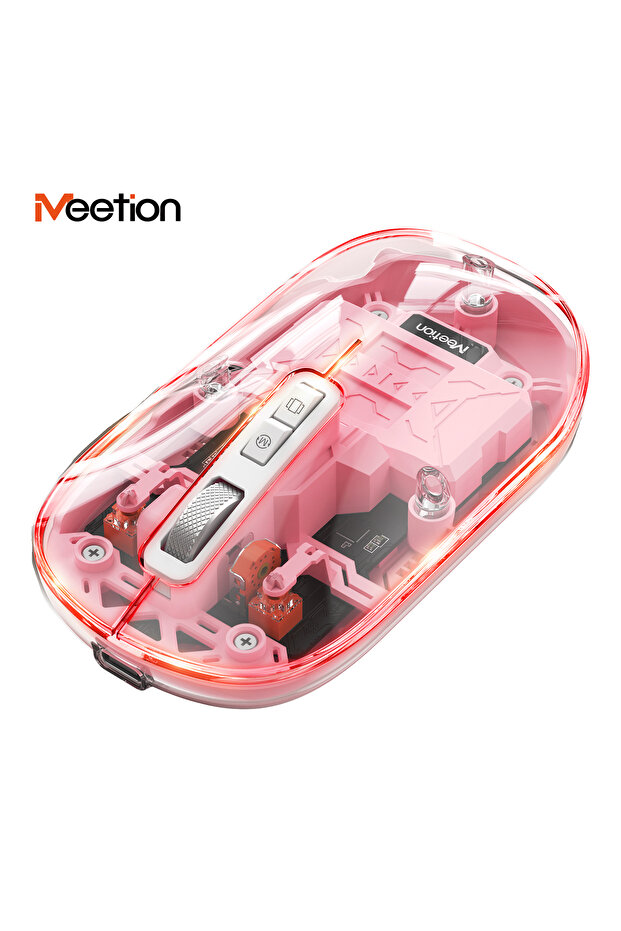 | BTM005 | Saydam Ofis Mouse | 2.4G Kablosuz + Çift Bluetooth | Sessiz Tıklama | 2400 DPI (Pembe) - 2