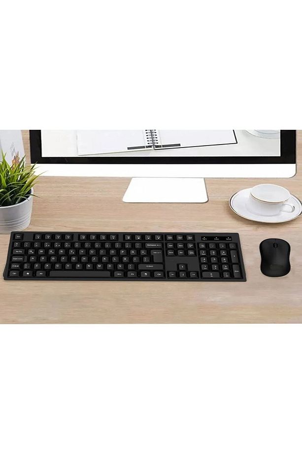 Kablosuz Klavye Mouse Seti Türkçe Q Klavye Sessiz Usb’li - 5