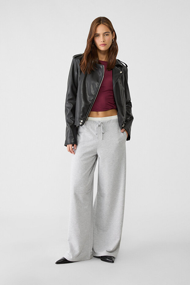 سترة راكب الدراجة النارية من الجلد الصناعي - 2