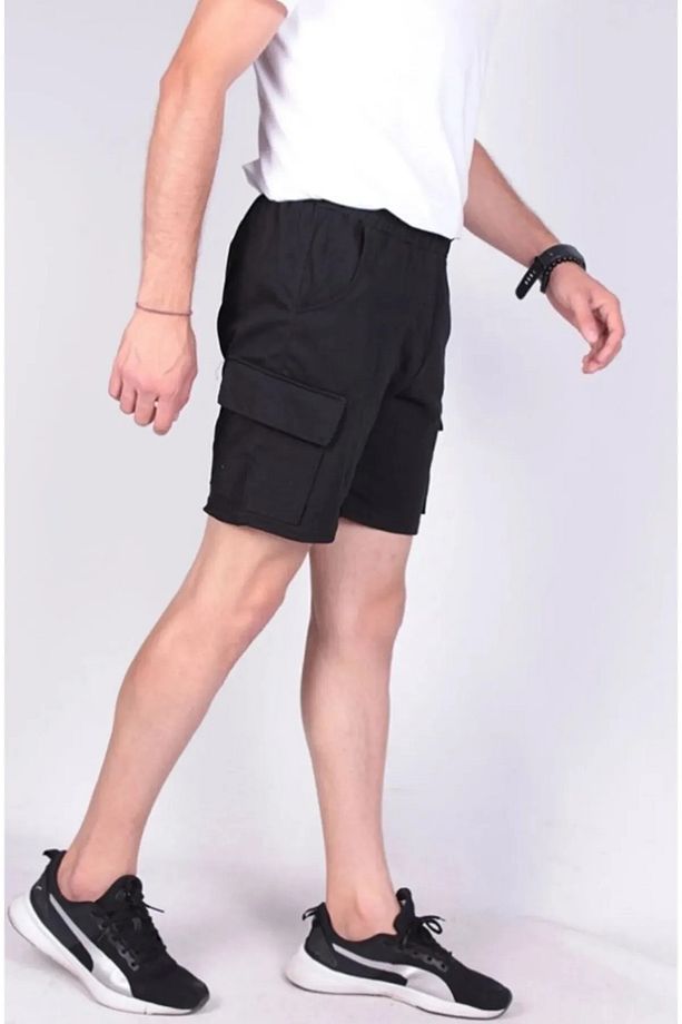 Erkek Regular Fit Kargo Cepli Şort - 1