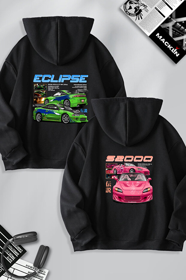 Dear Couple Combination Fast and Furious Eclipse and S2000 Sirt Printed Hooded Sweatshirt Set of 2
