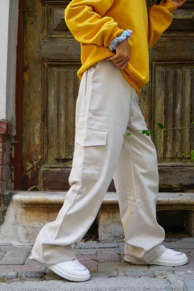 Girls/Boys Loose Fitting Gabardine Four Seasons Pants to School Pants