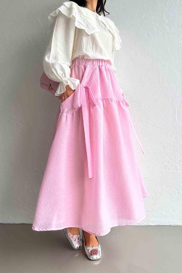 Bella Pink Bow Skirt