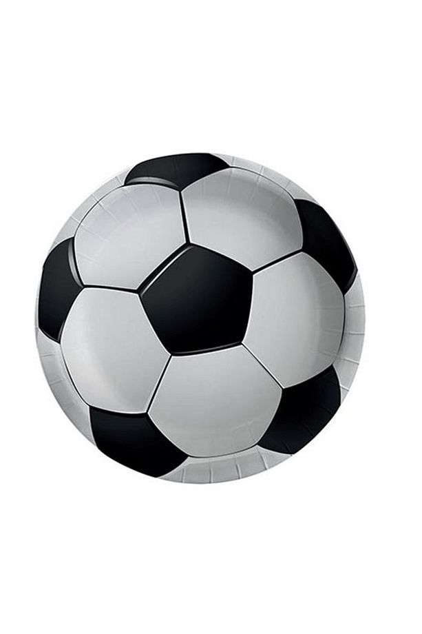 8'Lİ FUTBOL TEMA KONSEPT KARTON TABAK VE BARDAK SETİ - 2