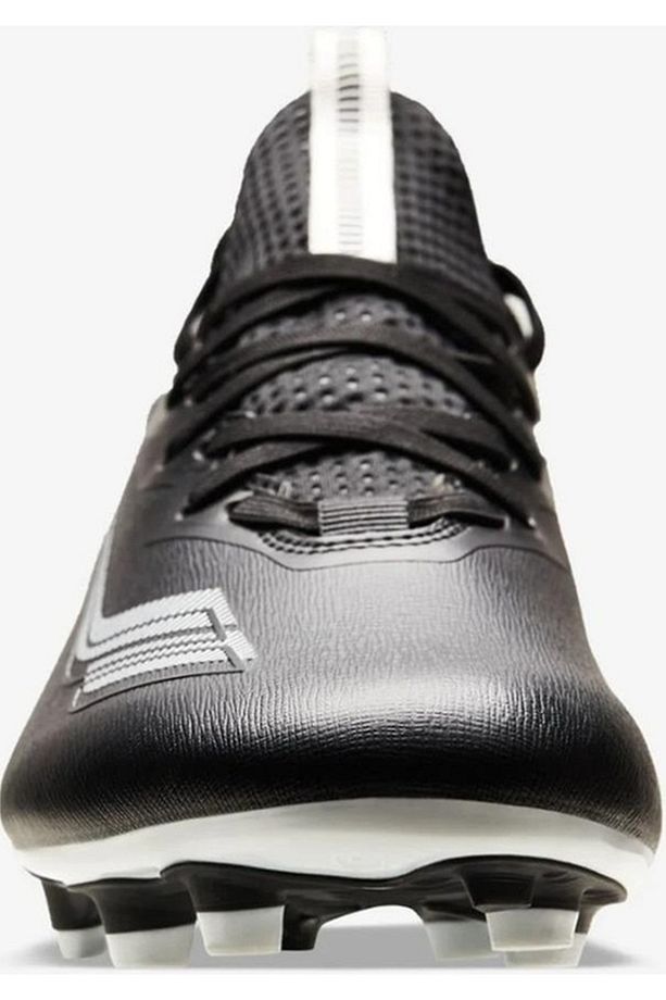 Tempo 2 Siyah Beyaz Slip-On Bağcıklı Erkek Krampon Futbol Ayakkabısı - 5