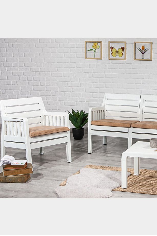 Lara 3 1 1 S Bahçe Takımı Beyaz - 5
