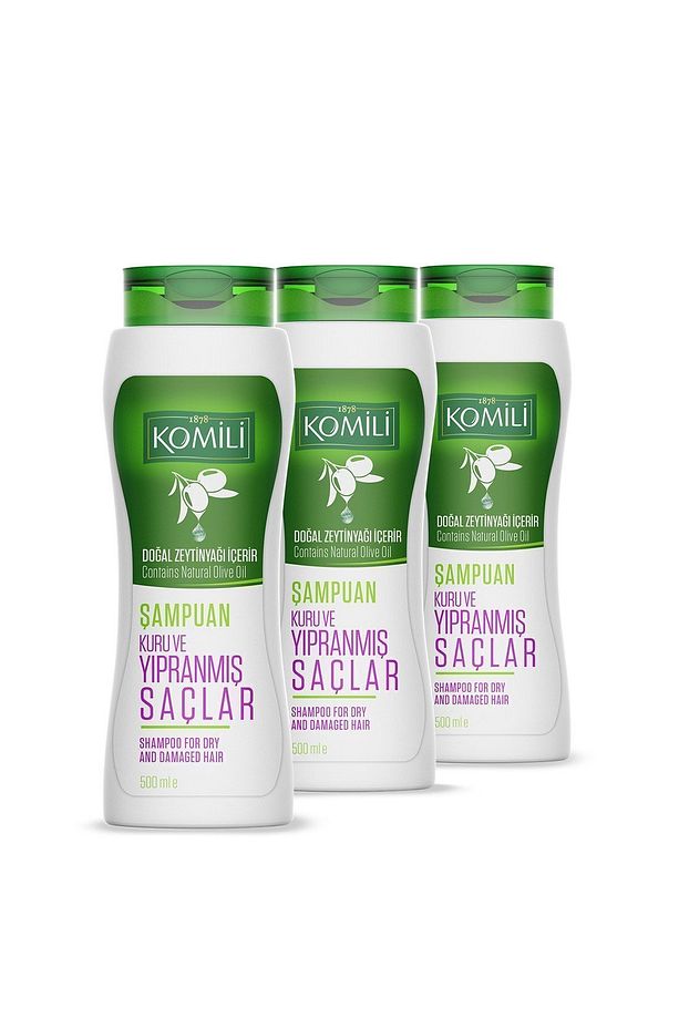 Kuru ve Yıpranmış Saçlar İçin Vegan Temel Bakım Şampuanı 3'lü Set - 3 X 500 ML - 3