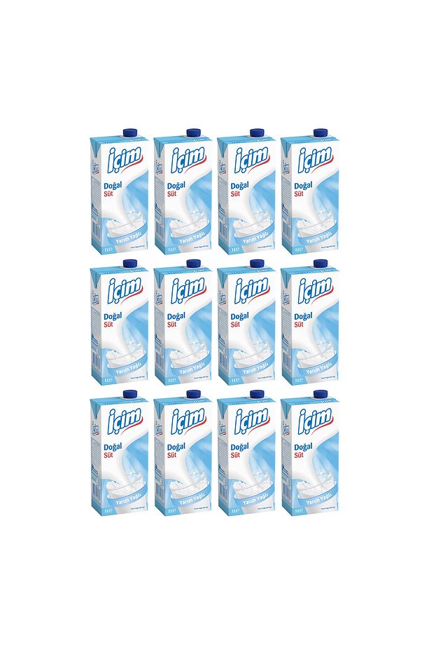 İçim Yarım Yağlı Süt 1 Lt x 12 Adet - 2