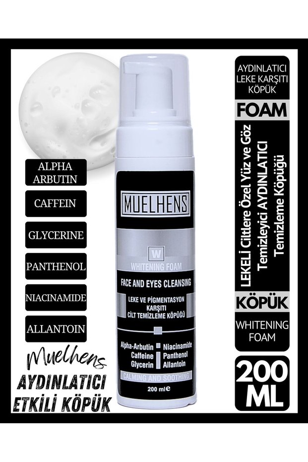 Anti-Blemish and Pigmentation Skin Whitening and Cleansing Care Foam 200 ml