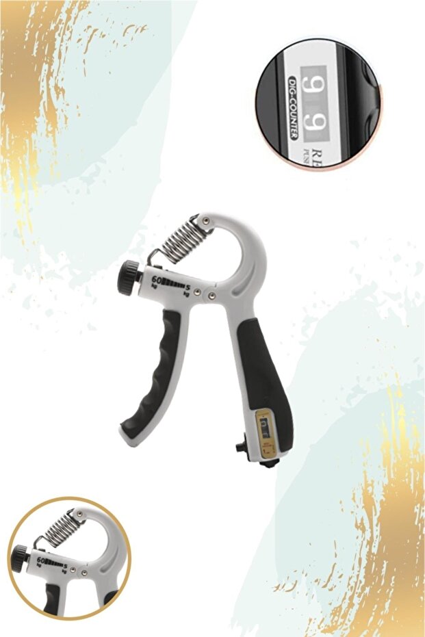 Comfortable 5-60 kg Adjustable Hand and Wrist Strengthener Fitness Exercise Spring with Counter