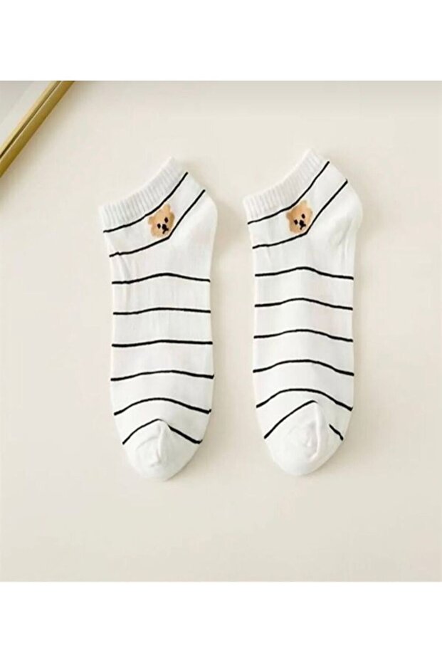 5 db mintás női cipó zokni készlet - 4