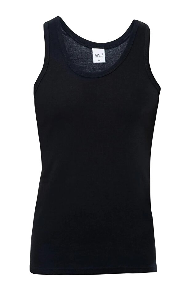 5 Pieces Large Size Classic Strappy Ribbed Cotton Men's Undershirt 100% Cotton