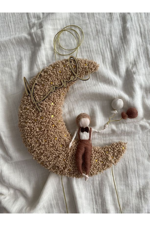 Ay Model Erkek Bebek Kapı Süsü - 4