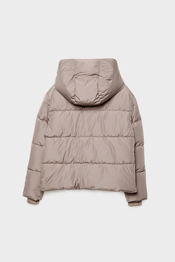 Kapüşonlu basic şişme mont - 6