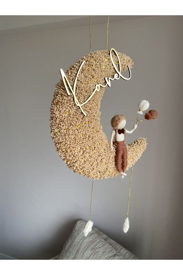 Ay Model Erkek Bebek Kapı Süsü - 2