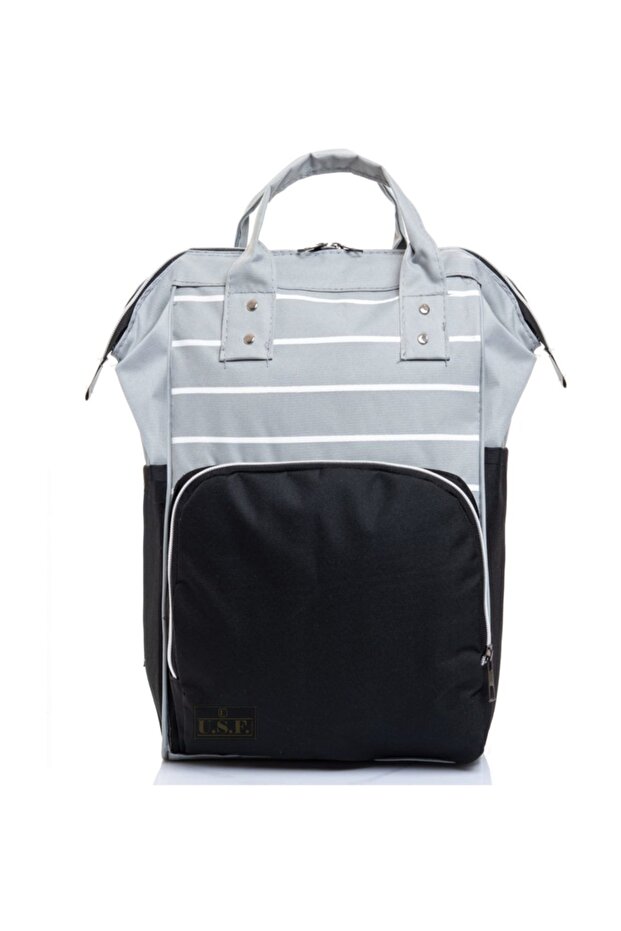 Baby Care Bag Mother Baby Care Backpack (czi) Grey-black
