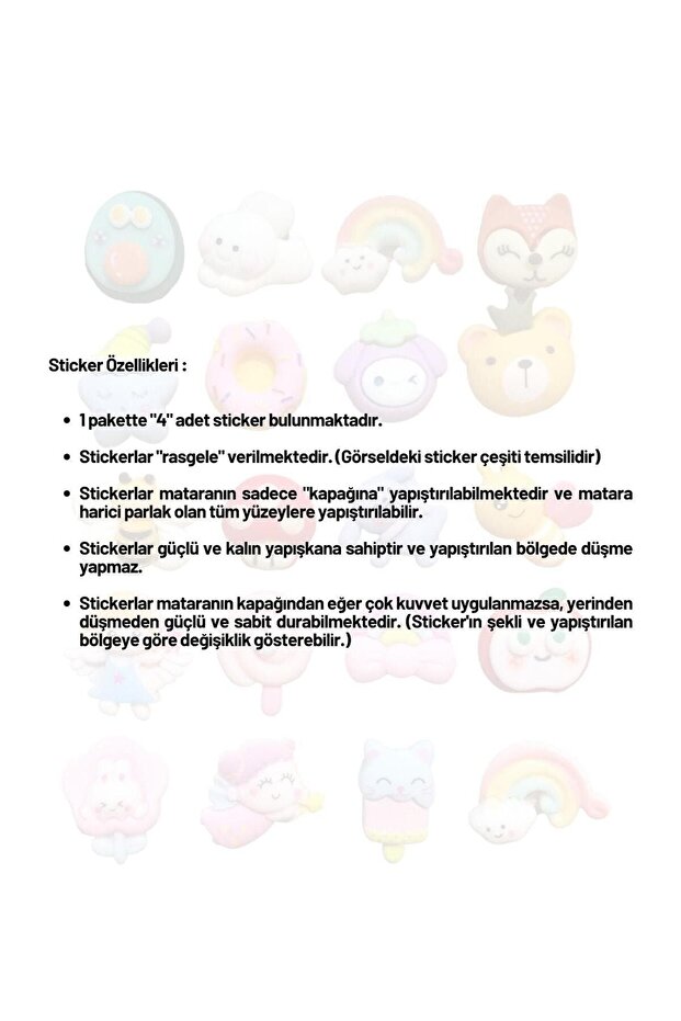 3d Sticker 4'lü - 5