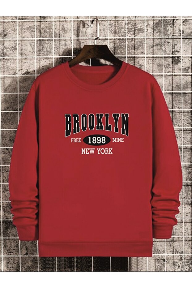 Sıfır Yaka on Broklyn Printed Women'S/Men's Owersiz
