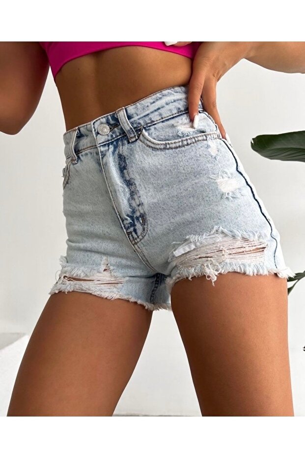Denim şort - 2