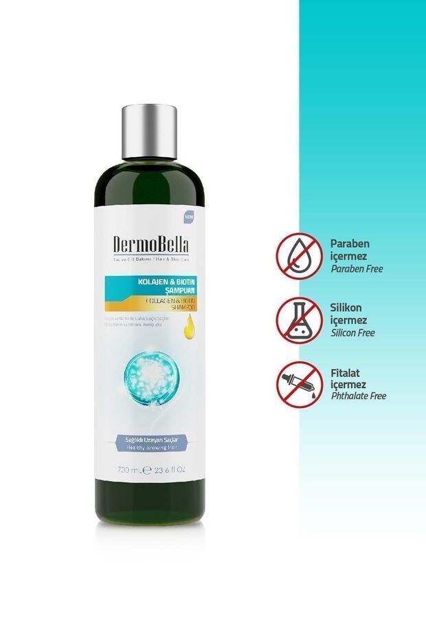 Collagen & Biotin Şampuan 700 ml - 5