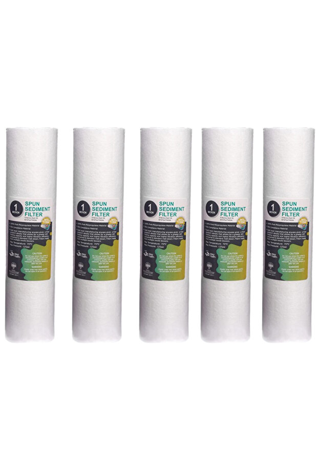 10 Adet Açık Kasa Su Arıtma Filtre 1-5 Mikron Sediment Spun Filtre - 2
