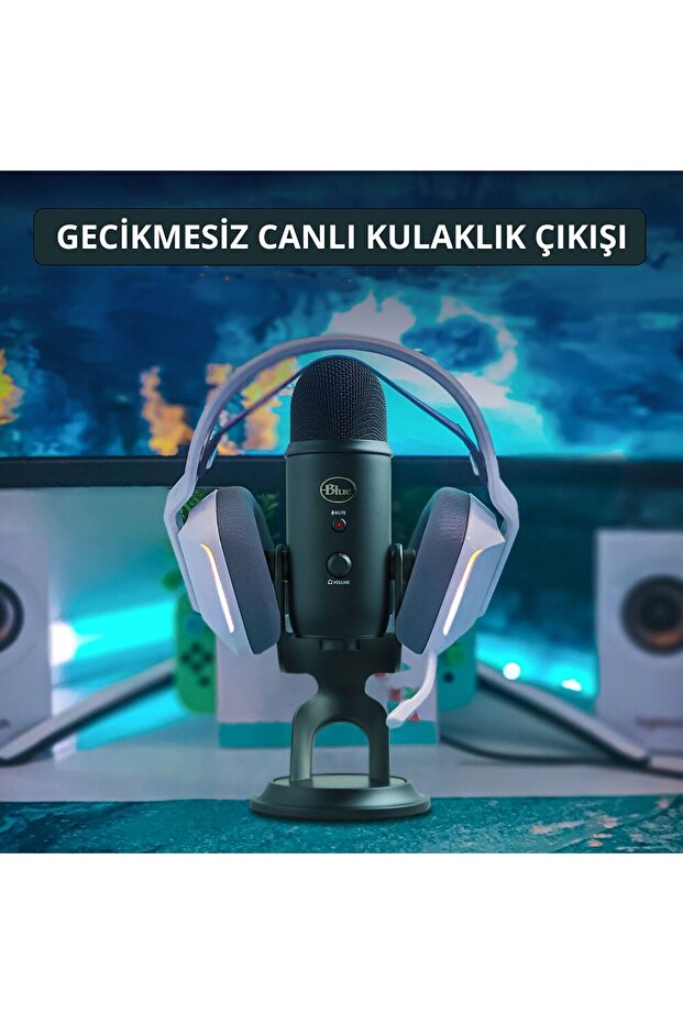 Usb Yayıncı Mikrofonu - Mavi - 6