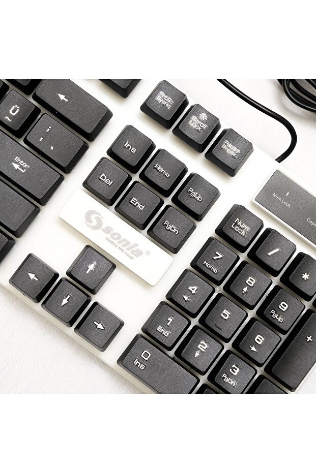 Sn-x202 Kablolu Işıklı Klavye Mouse Seti - 3
