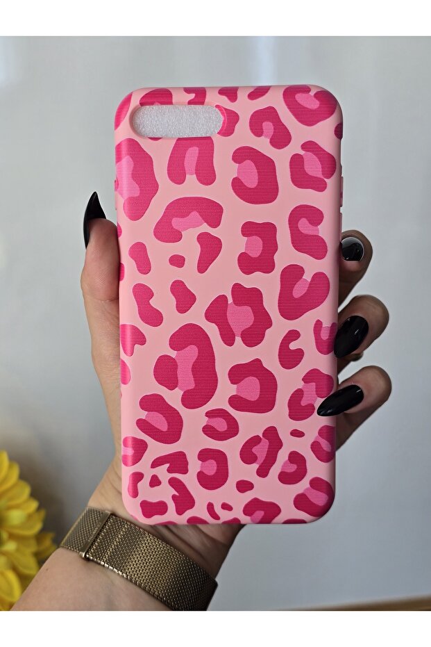 Pink Leopard Pattern Launch Case Compatible with iPhone 7 Plus/8 Plus - 1