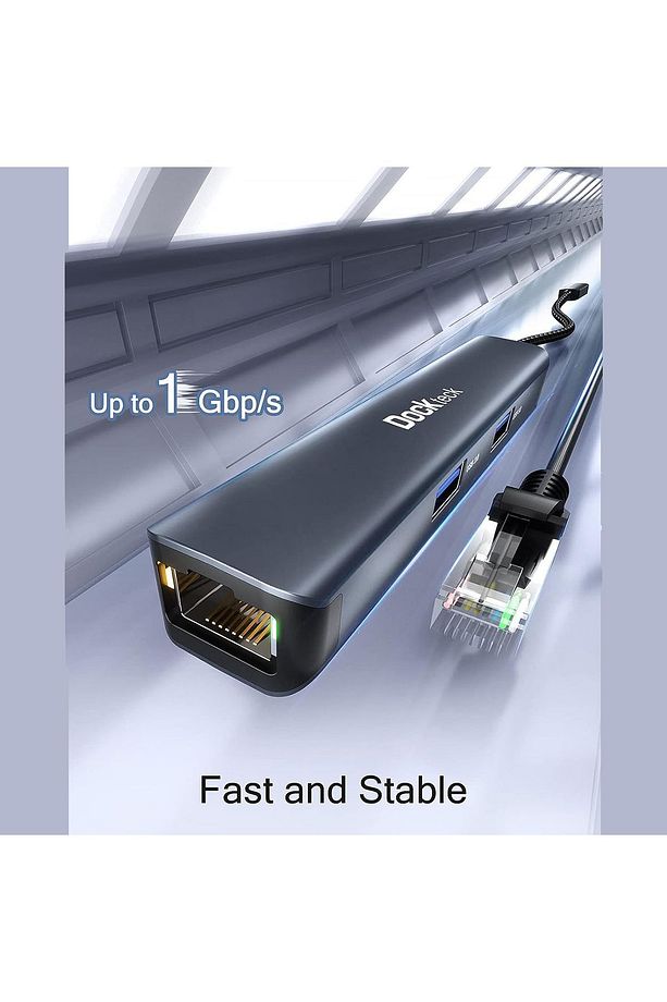 DD0002 HDMI Ethernet 3xUSB 3.0 5 in 1 Multiport USB C Hub - 6