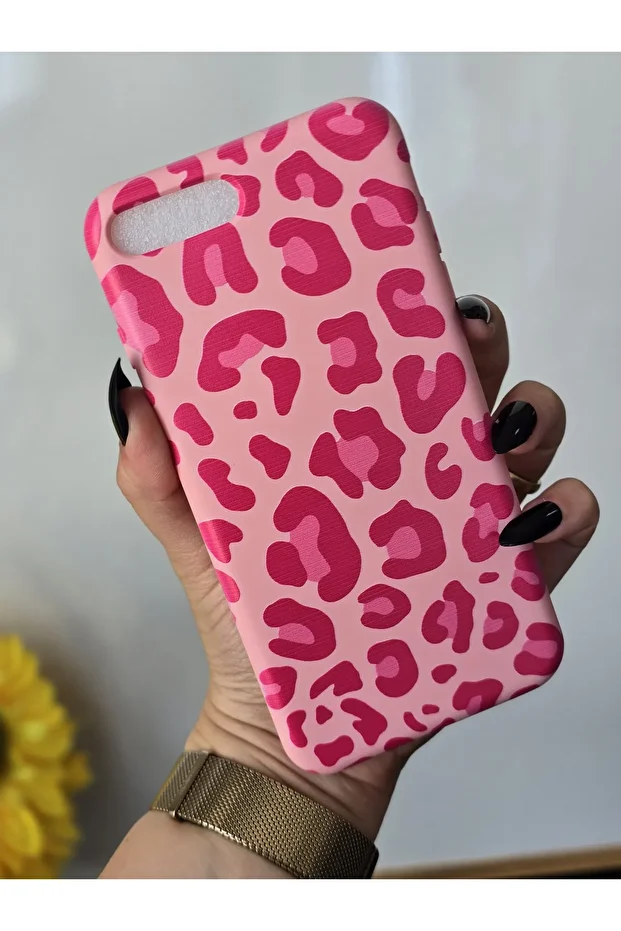 Pink Leopard Pattern Launch Case Compatible with iPhone 7 Plus/8 Plus - 3