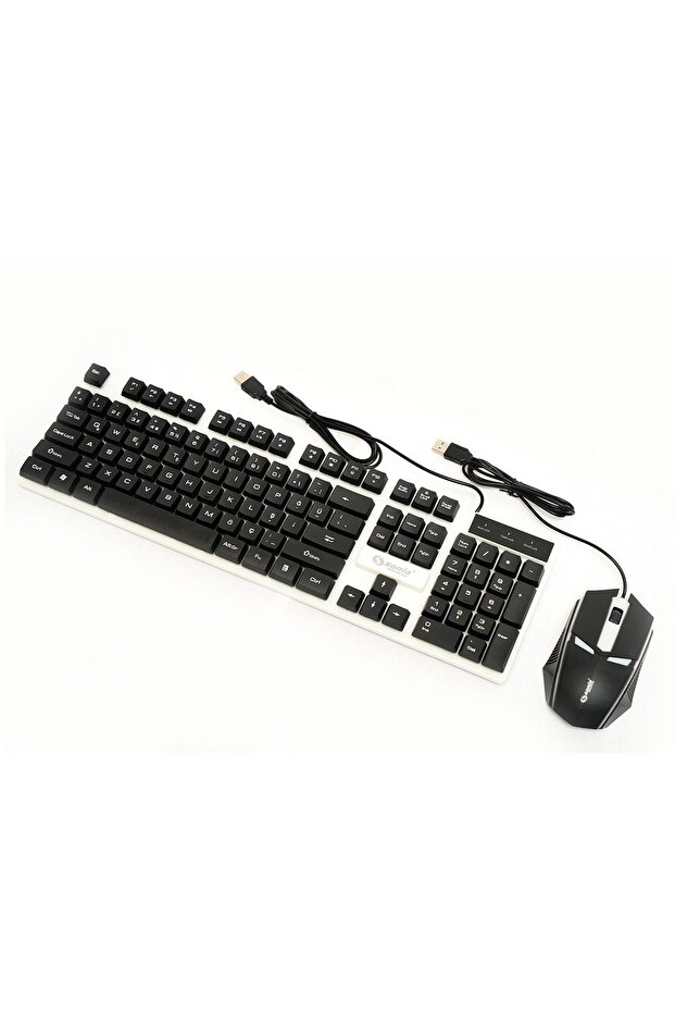 Sn-x202 Kablolu Işıklı Klavye Mouse Seti - 2