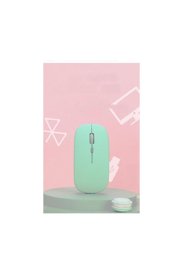 Chuwi Ubook X Pro 13" Uyumlu Kablosuz Bluetooth Pilli Optik Mouse - Yeşil - 2