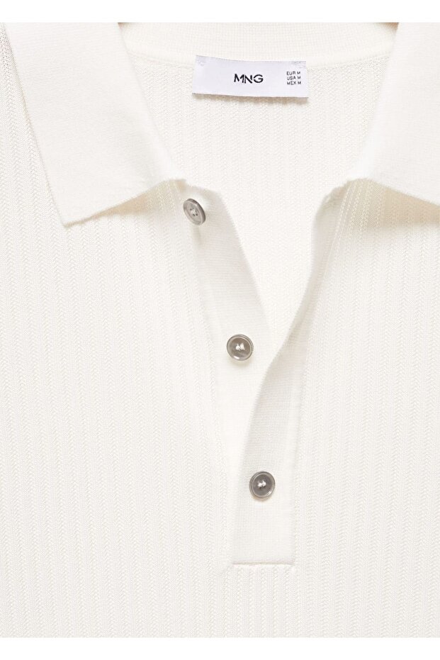 Pamuklu triko polo gömlek - 5