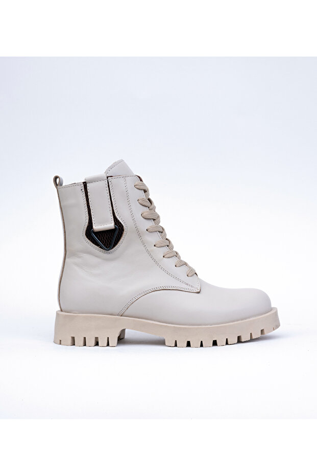 Women's Genuine Leather Winter Lace-Up Ankle Boots