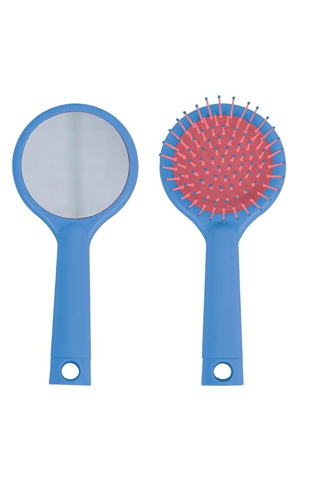 Hair Brush Mirrored Blue -27