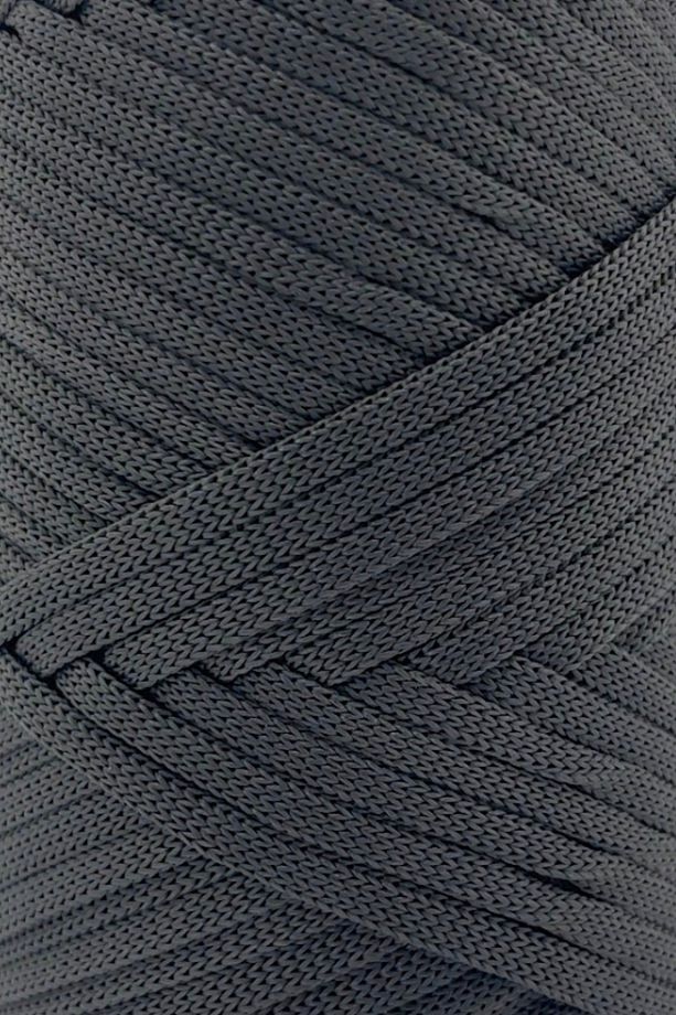 Premium Ribbon Polyester Ipi 200 gr Polyester Makrome Ip Bileklik Ipi Çanta Supla İpi Koyu Gri - 2