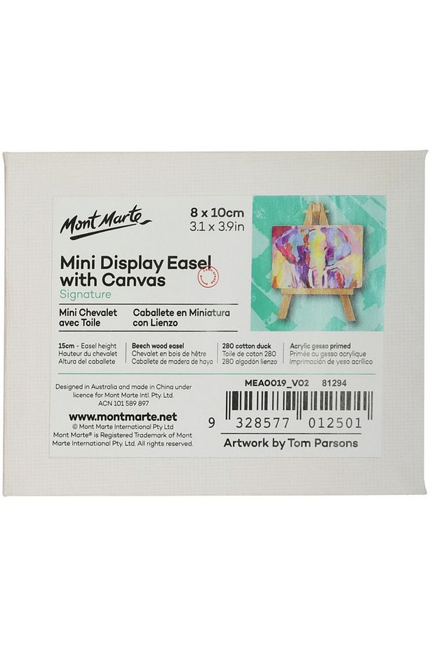 MM Mini Teşhir Şövale Kanvaslı 8x10cm Signature - 7