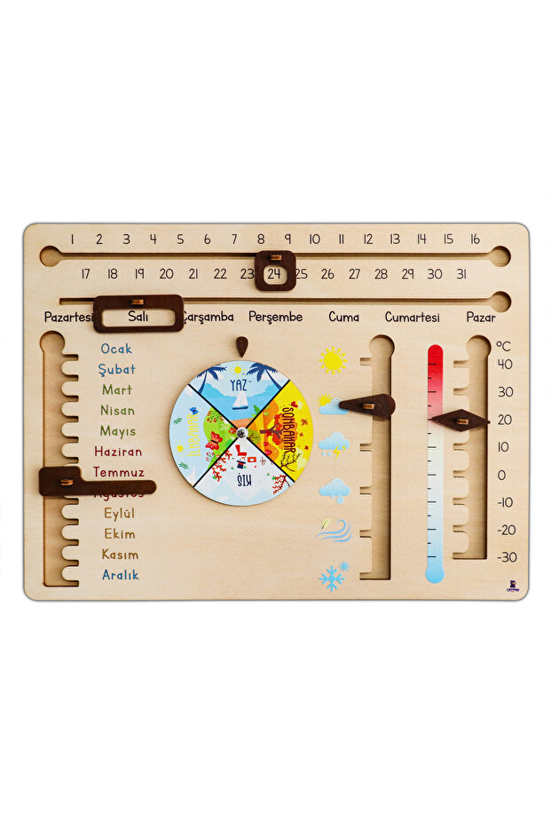 Children's Calendar Educational Wooden Toy