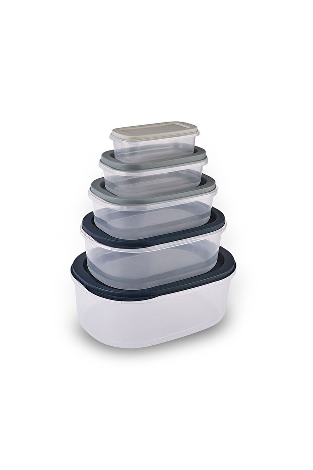 Mila 5-Piece Storage Container Gray - 2