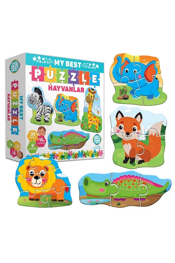 18-36 Ay Hayvanlar Ve Taşıtlar Puzzle Set - 6