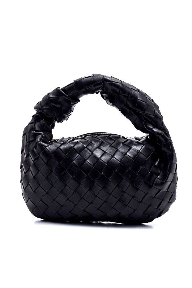 Ahrı Siyah Deri  Kadın Çanta - 1