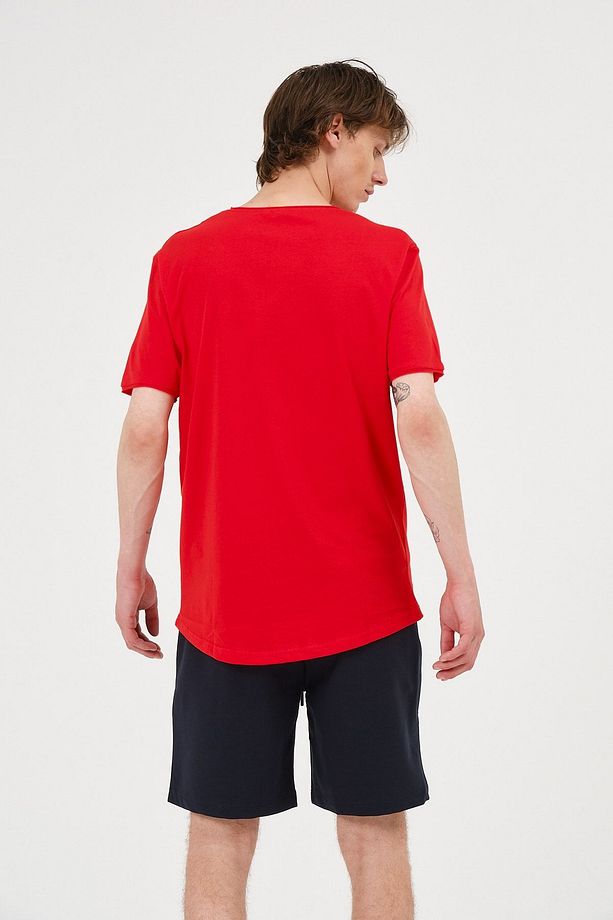 Unisex Lacivert Pamuk İçerikli Regular Fit Yazlık Rahat Şort - 6