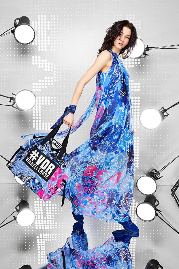 Mavi Elbise 15374 - 5