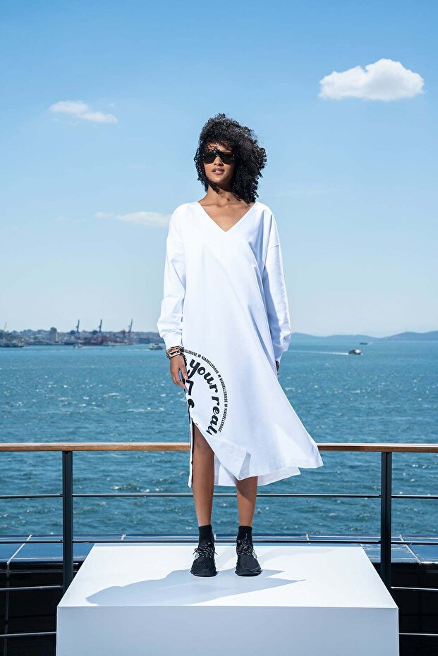 Beyaz Elbise 15002 - 5