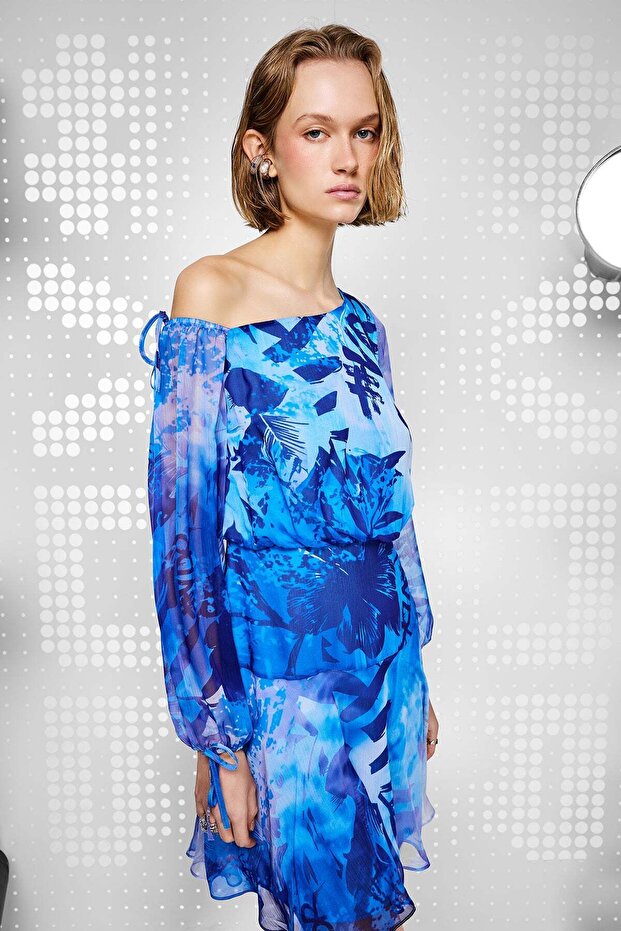 Mavi Elbise 15354 - 4