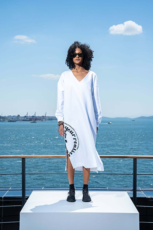 Beyaz Elbise 15002 - 2