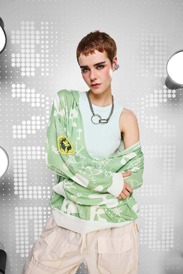 Su Yeşili Sweatshirt 15161 - 5