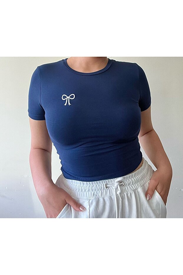 Navy Blue Blouse - 1