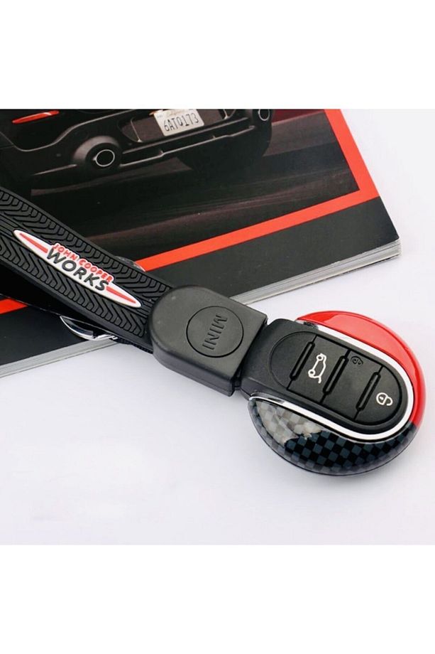 Mini John Cooper Works F54 F55 F56 F60 Anahtar Kumanda Kabı Anahtarlık 2 Li Set - 1